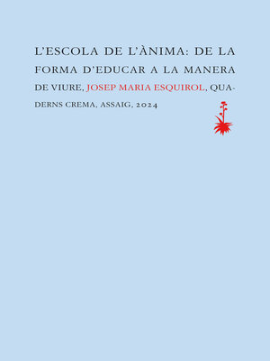 cover image of L'escola de l'ànima